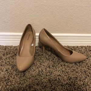 Merona Alexis Heels in Tan Patent Leather